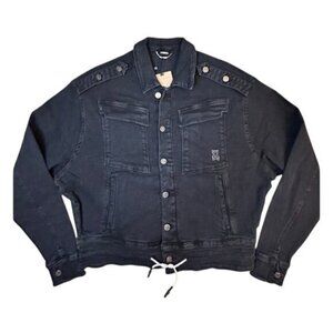 Shizzo Lina Denim Jacket in Black